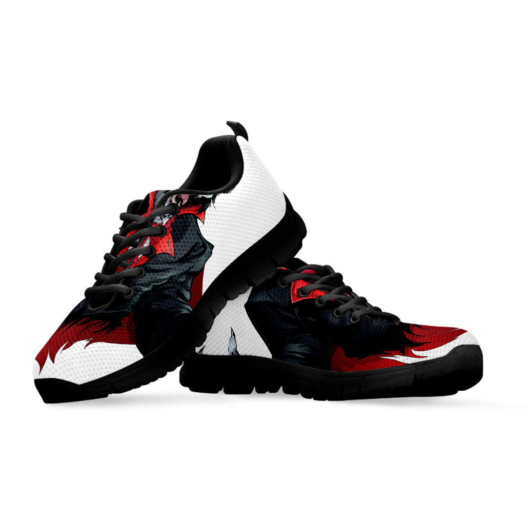 Halloween Evil Vampire Print Black Running Shoes