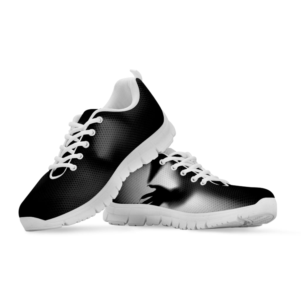 Halloween Horror Witch Print White Running Shoes