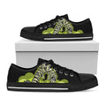 Halloween Mummy Print Black Low Top Sneakers