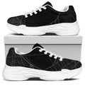 Halloween Spider Web Print White Chunky Shoes
