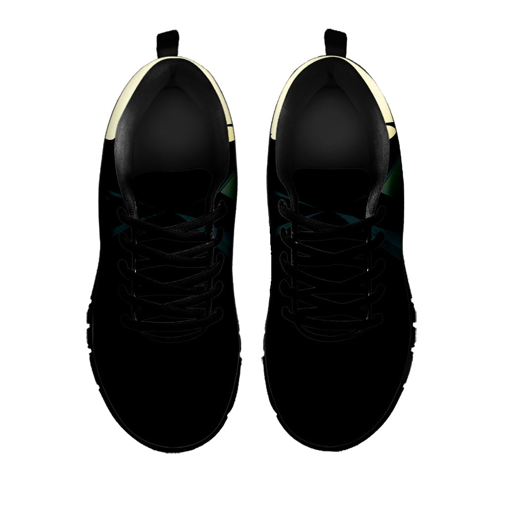 Halloween Vampire Silhouette Print Black Running Shoes