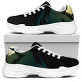 Halloween Vampire Silhouette Print White Chunky Shoes