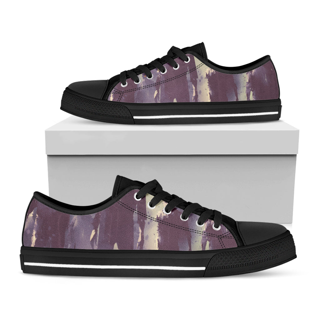 Halloween Zombie Crowd Print Black Low Top Sneakers
