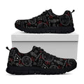 Hand Of Glory Black Magic Witch Print Black Running Shoes