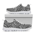 Hawaii Polynesian Tribal Print White Running Shoes