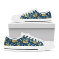 Hawaiian Tiki Pattern Print White Low Top Sneakers