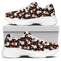 Holiday Snowman Pattern Print White Chunky Shoes