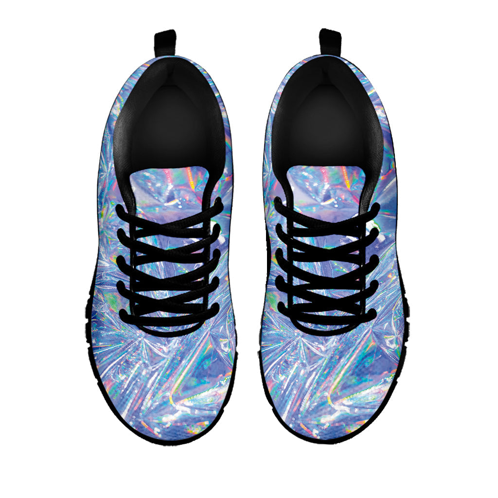 Holographic Artwork Print Black Running Shoes