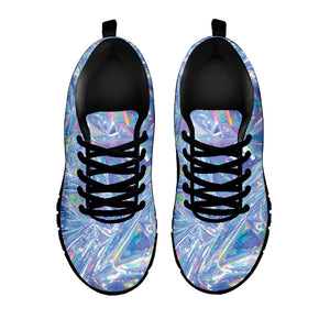 Holographic Artwork Print Black Running Shoes