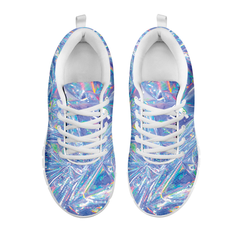 Holographic Artwork Print White Running Shoes