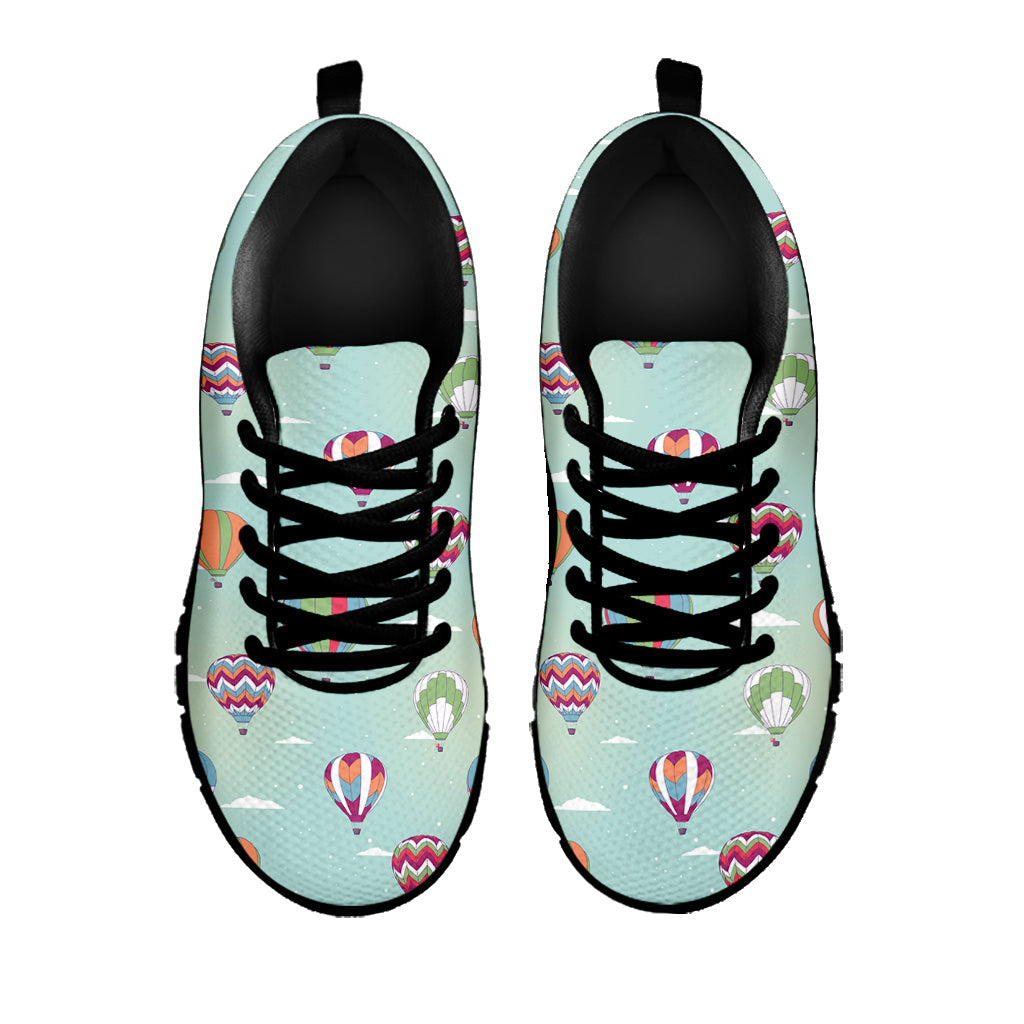 Hot Air Balloon Pattern Print Black Running Shoes