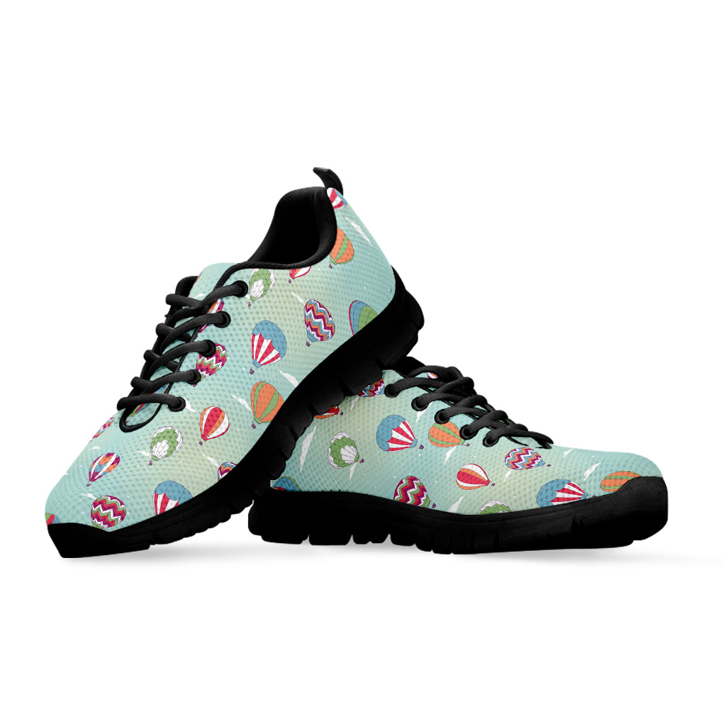 Hot Air Balloon Pattern Print Black Running Shoes