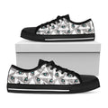 Illuminati Pattern Print Black Low Top Sneakers