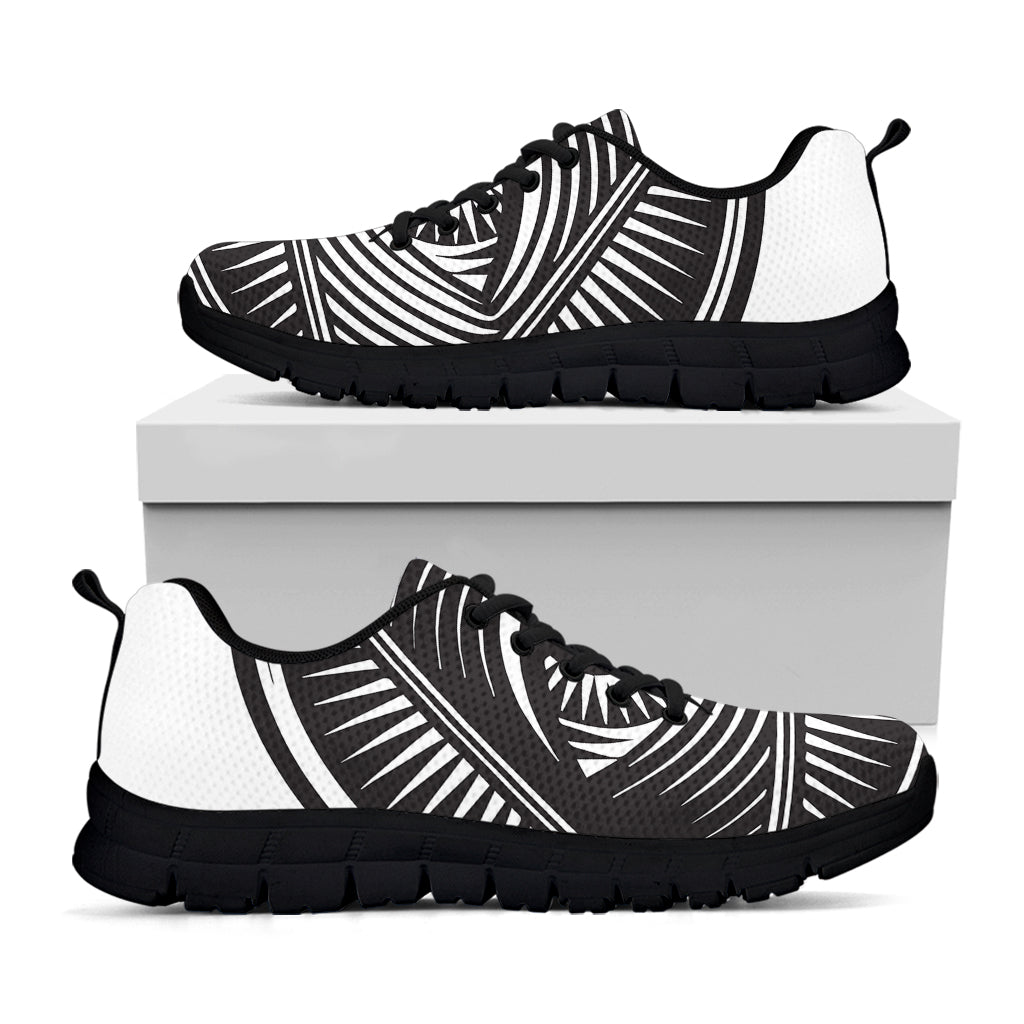 Illuminati Symbol Print Black Running Shoes