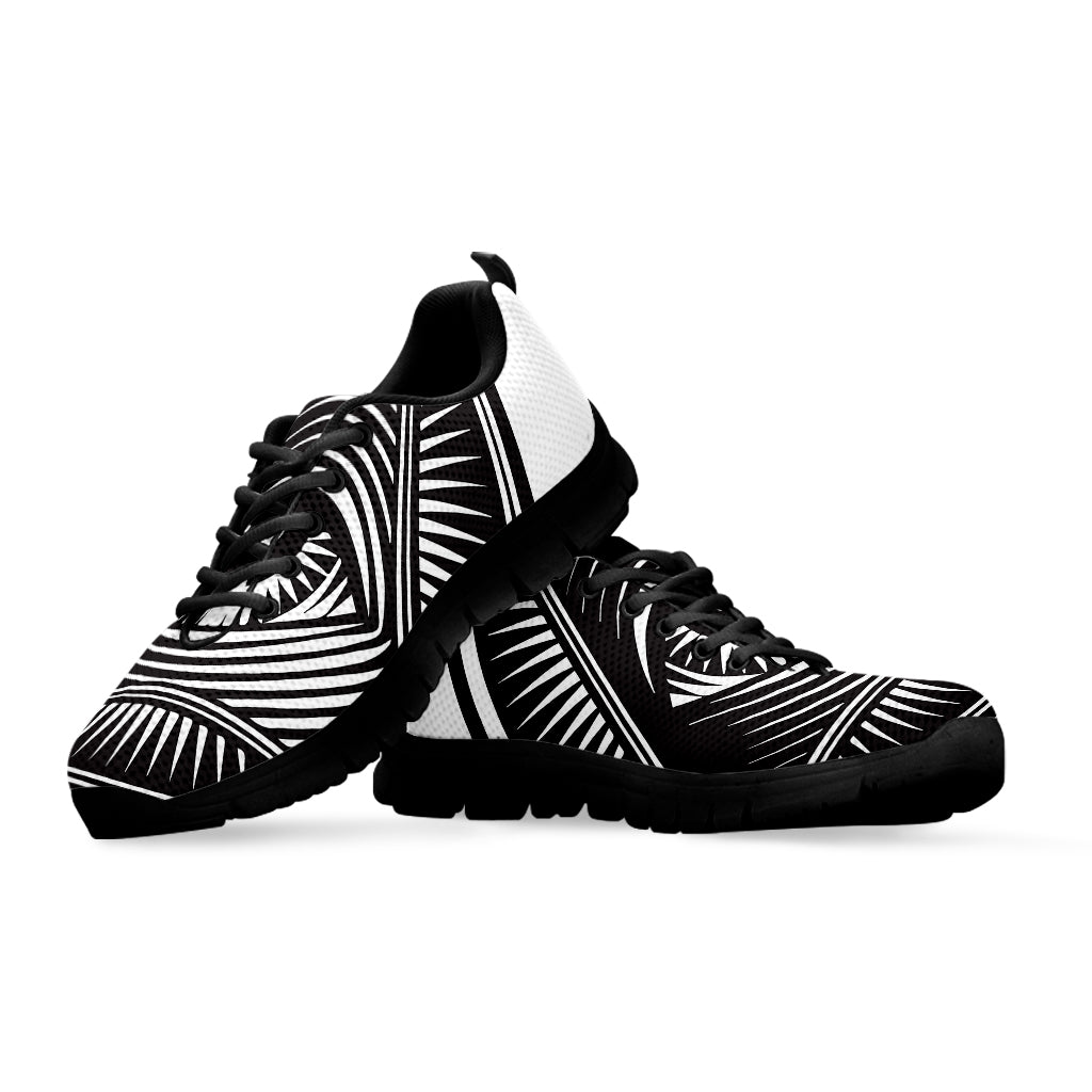Illuminati Symbol Print Black Running Shoes