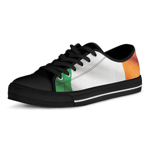 Irish Flag Print Black Low Top Sneakers