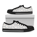 Kawaii Sheep Pattern Print Black Low Top Sneakers