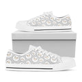Kawaii Sheep Pattern Print White Low Top Sneakers