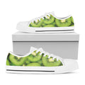 Kiwi Slices Print White Low Top Sneakers