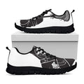 Lacrosse Skull Print Black Running Shoes