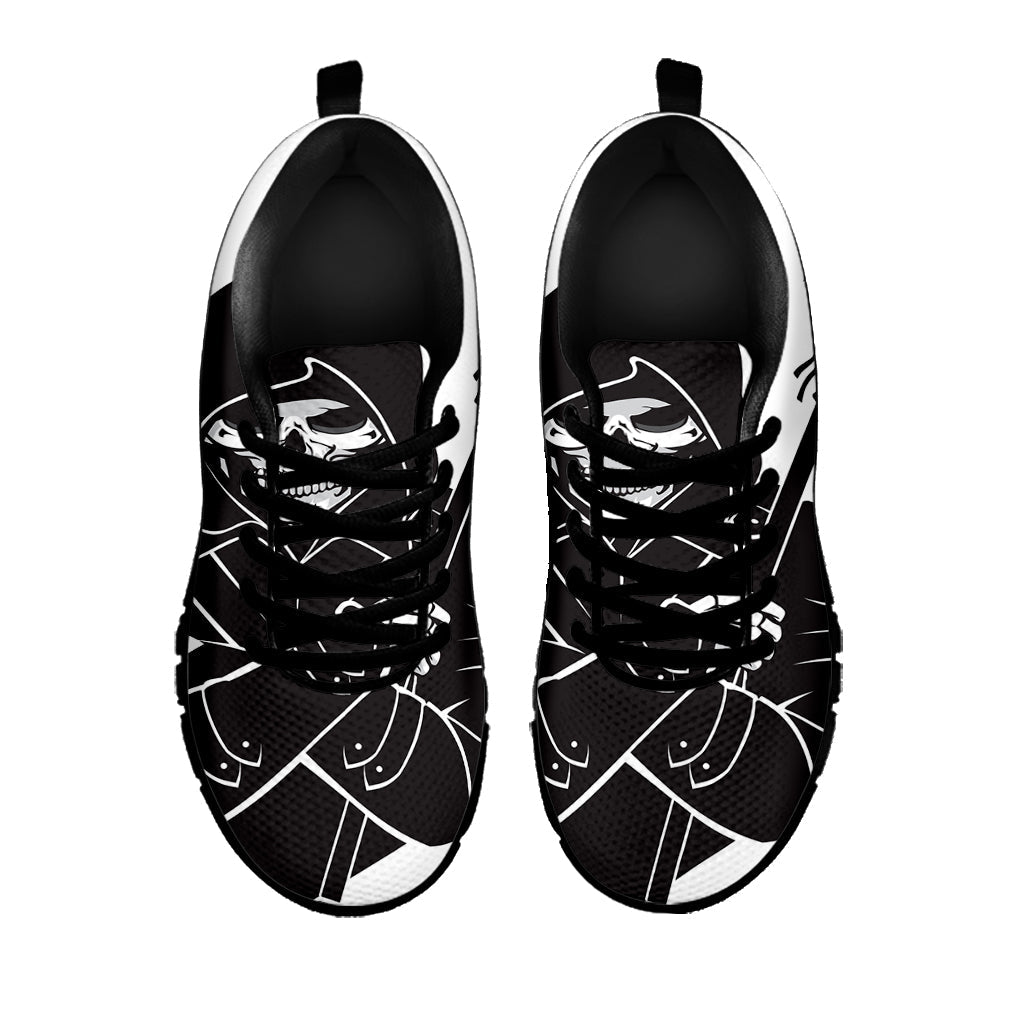 Lacrosse Skull Print Black Running Shoes