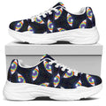LGBT Pride Rainbow Eyes Pattern Print White Chunky Shoes
