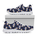 LGBT Pride Rainbow Eyes Pattern Print White Running Shoes