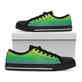 LGBT Pride Rainbow Gradient Print Black Low Top Sneakers