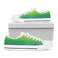 LGBT Pride Rainbow Gradient Print White Low Top Sneakers