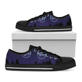 Libra Constellation Print Black Low Top Sneakers