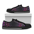 Light Mandala Print Black Low Top Sneakers