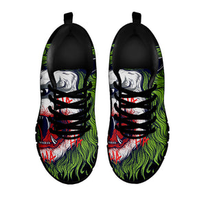 Lion Joker Print Black Running Shoes