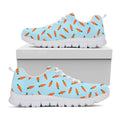 Little Carrot Pattern Print White Running Shoes