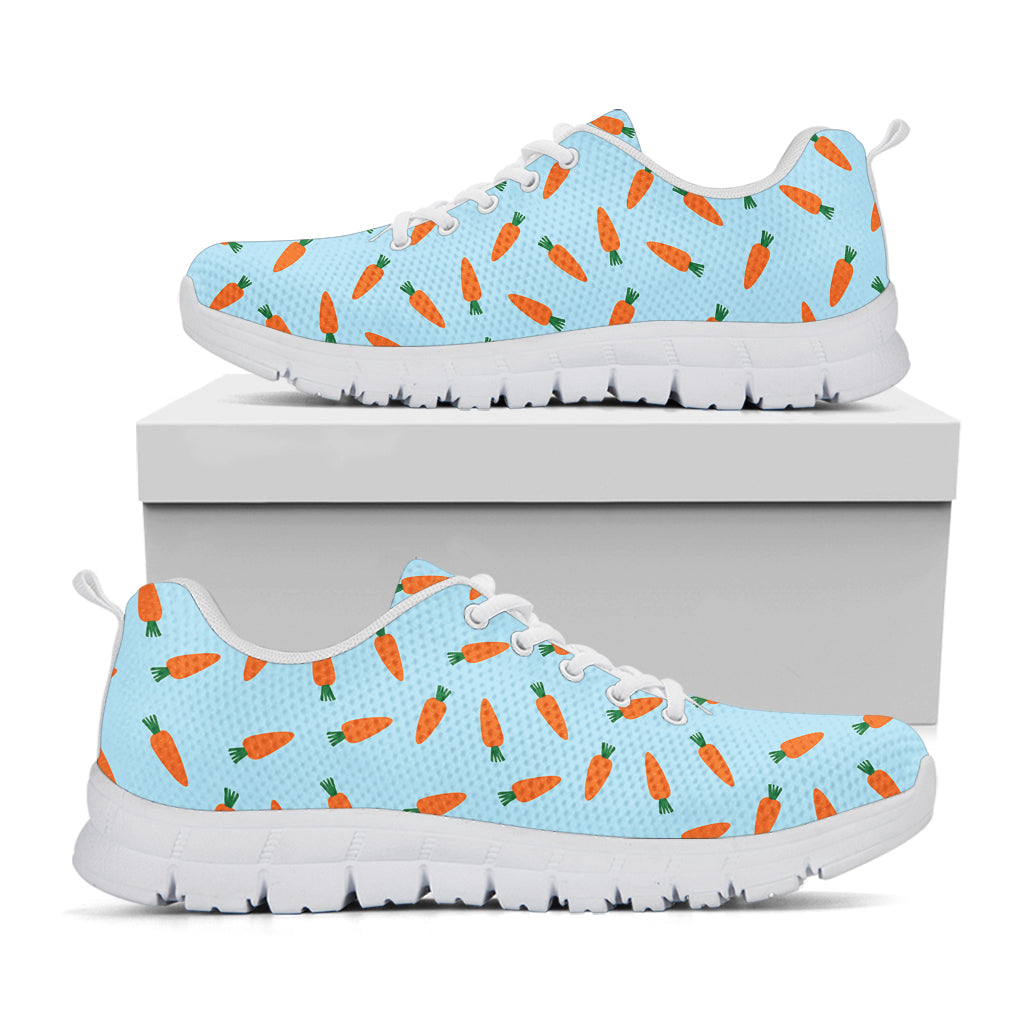 Little Carrot Pattern Print White Running Shoes