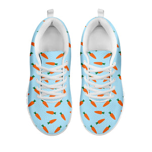 Little Carrot Pattern Print White Running Shoes