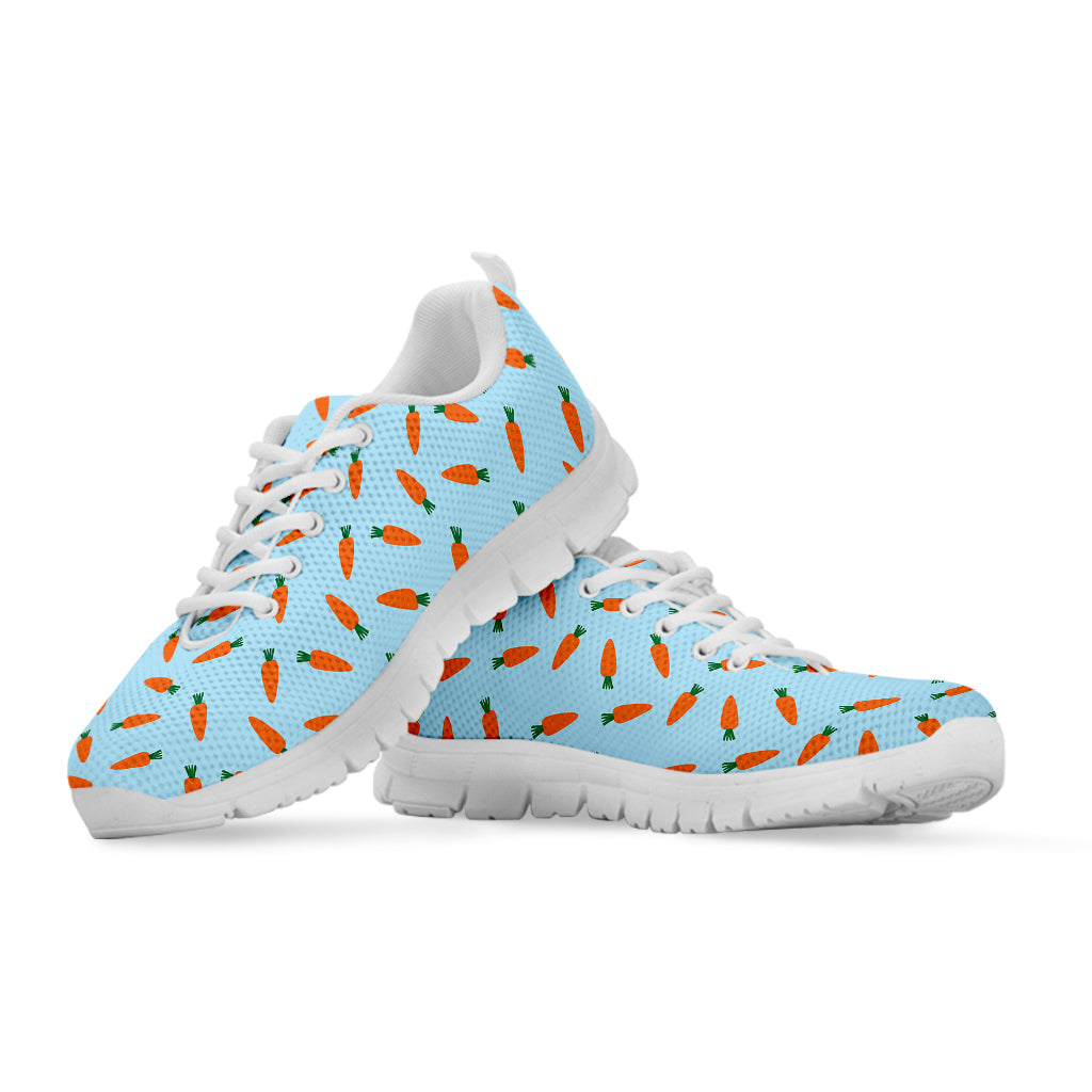 Little Carrot Pattern Print White Running Shoes