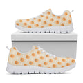Little Pomeranian Pattern Print White Running Shoes