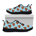 Lovely Poop Pattern Print Black Running Shoes