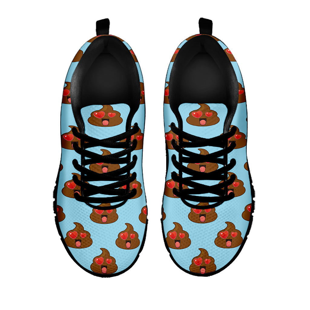 Lovely Poop Pattern Print Black Running Shoes