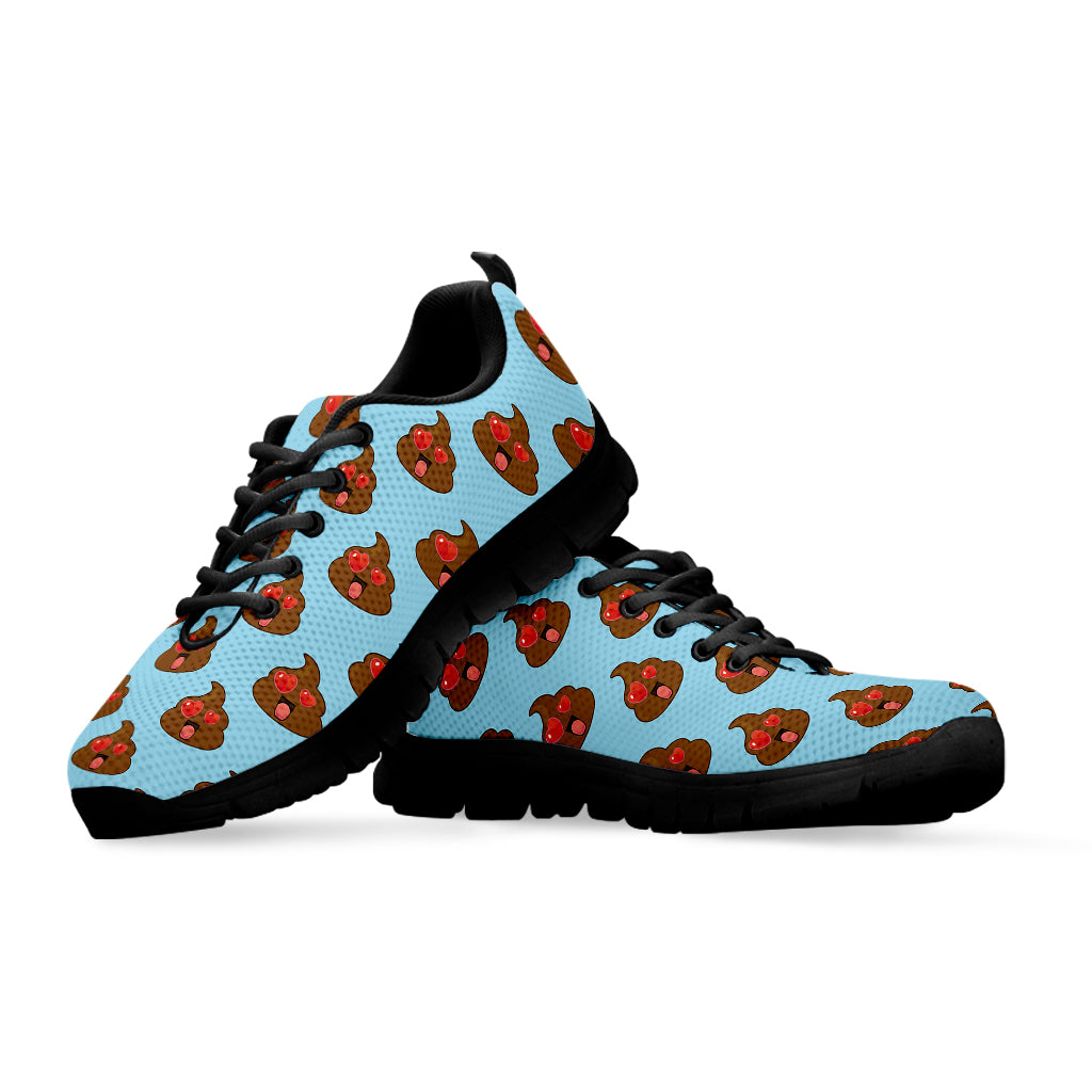 Lovely Poop Pattern Print Black Running Shoes