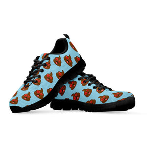 Lovely Poop Pattern Print Black Running Shoes
