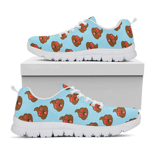 Lovely Poop Pattern Print White Running Shoes