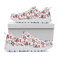Lovely Yorkshire Terrier Pattern Print White Running Shoes