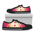 Mandala Chakras Aura Print Black Low Top Sneakers