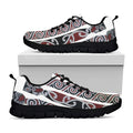 Maori Fence Print Black Running Shoes
