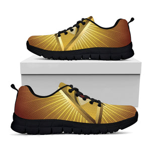 Masonic Eye Sight Print Black Running Shoes