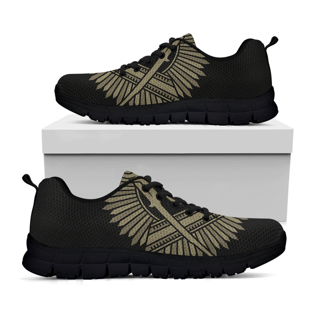 Masonic Freemasonry Print Black Running Shoes