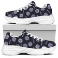 Maya Symbol Pattern Print White Chunky Shoes