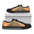 Mayan Civilization Print Black Low Top Sneakers
