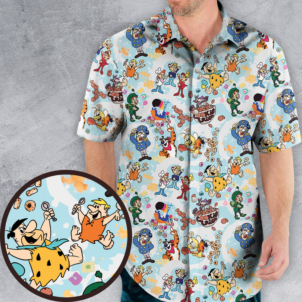 Cereal Favs Large Scale Hawaiian Shirt
